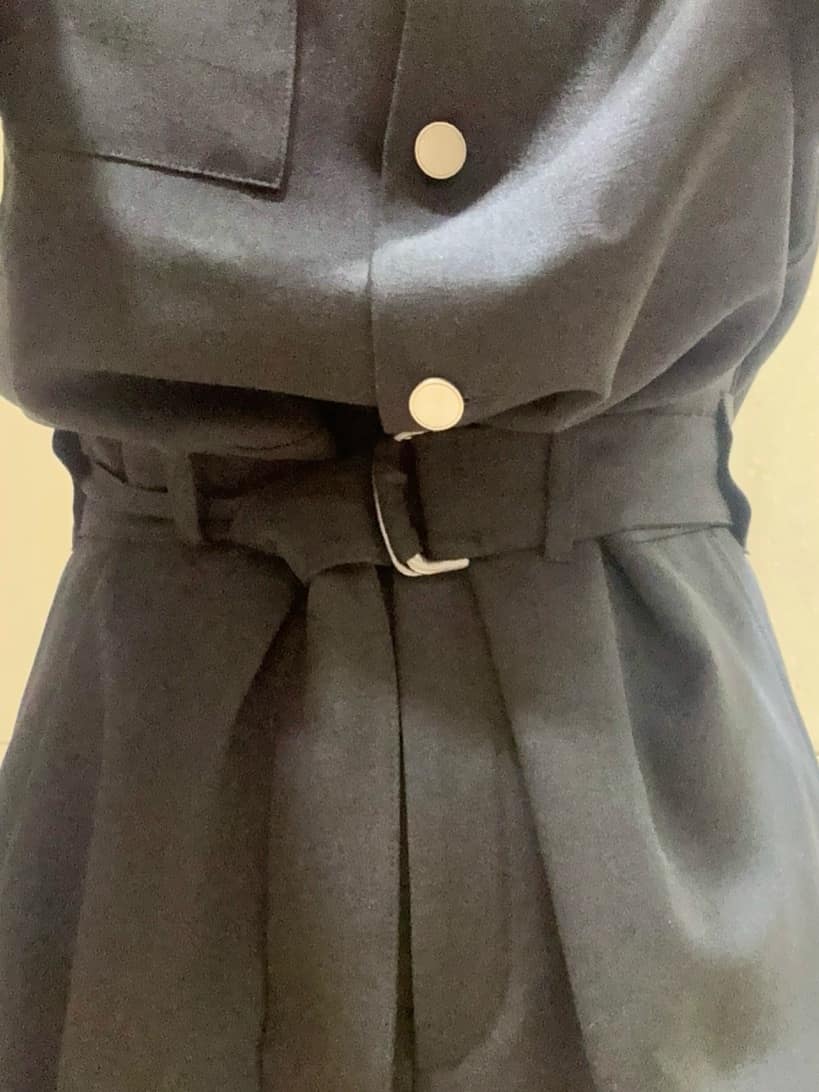 hitomiさんの「UNTITLED｜◆【朝比奈 彩&times;Oggi&times;UNTITLED スペシャルコラボ】シャツカラーオールインワン」を使ったコーディネート