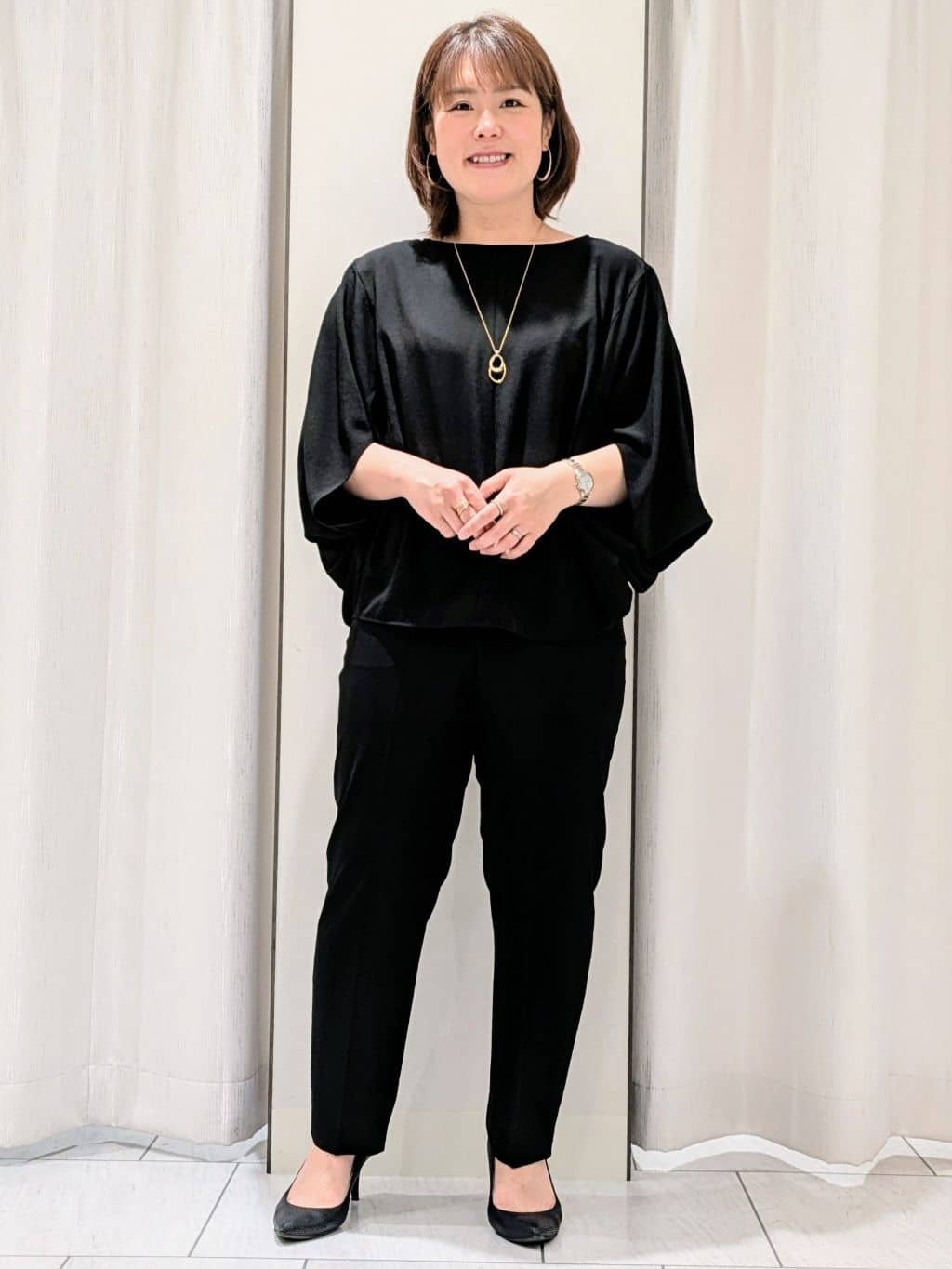 Onumaさんの「UNTITLED｜ライトダブルリングネックレス」を使ったコーディネート