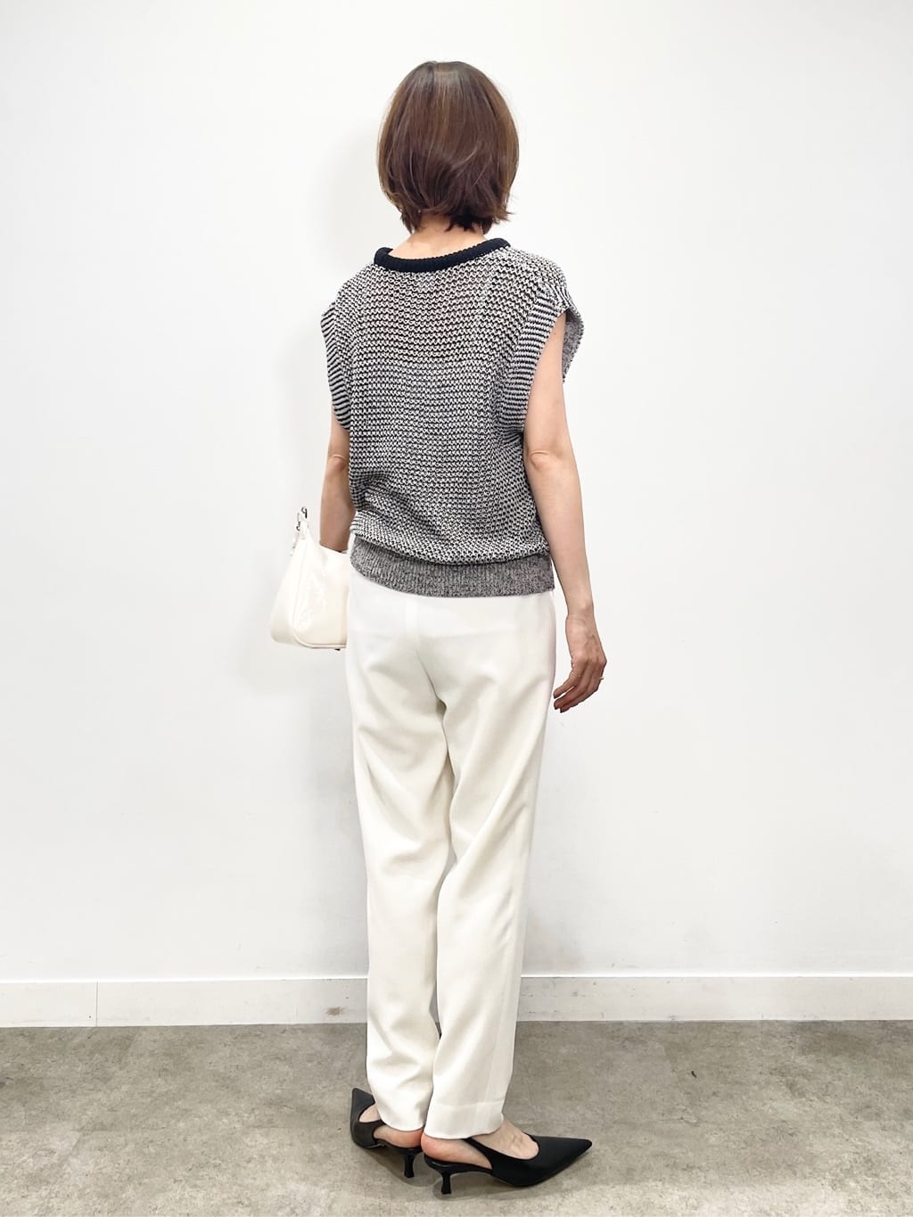 KAYOさんの「UNTITLED｜◆【オンオフ/ストレッチ】ツイルテーパードパンツ」を使ったコーディネート