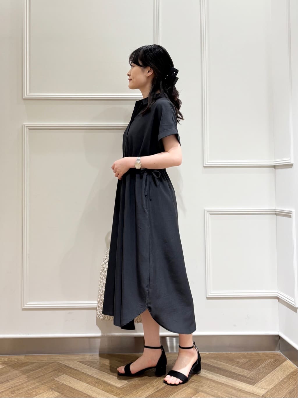 muuさんの「SHOO･LA･RUE｜◆カジュアルにもきれいめにも アンクルストラップサンダル」を使ったコーディネート