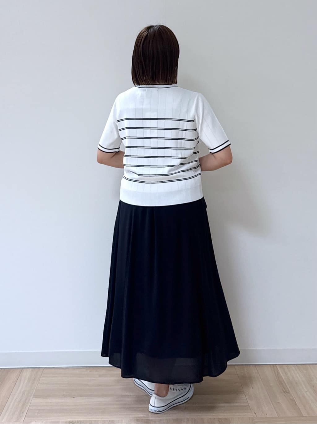 amiさんの「Reflect｜◆【手洗い可／アンサンブル可】五分袖ニット」を使ったコーディネート