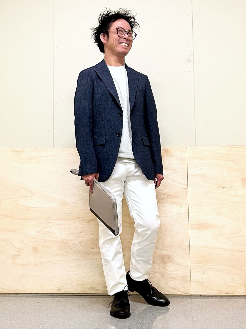 KENJI Iさんの「THE SHOP TK｜【ご好評につき再入荷！！】L字クラッチバッグ 冠婚葬祭/ビジネス/セレモニー/パーティー」を使ったコーディネート
