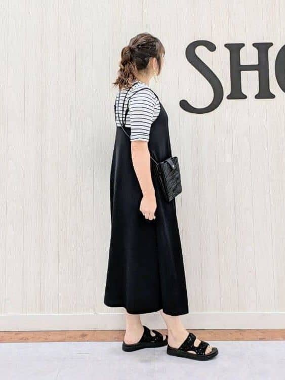 さくみぃさんの「SHOO･LA･RUE｜◆女性らしさ溢れる　フレアキャミワンピース」を使ったコーディネート