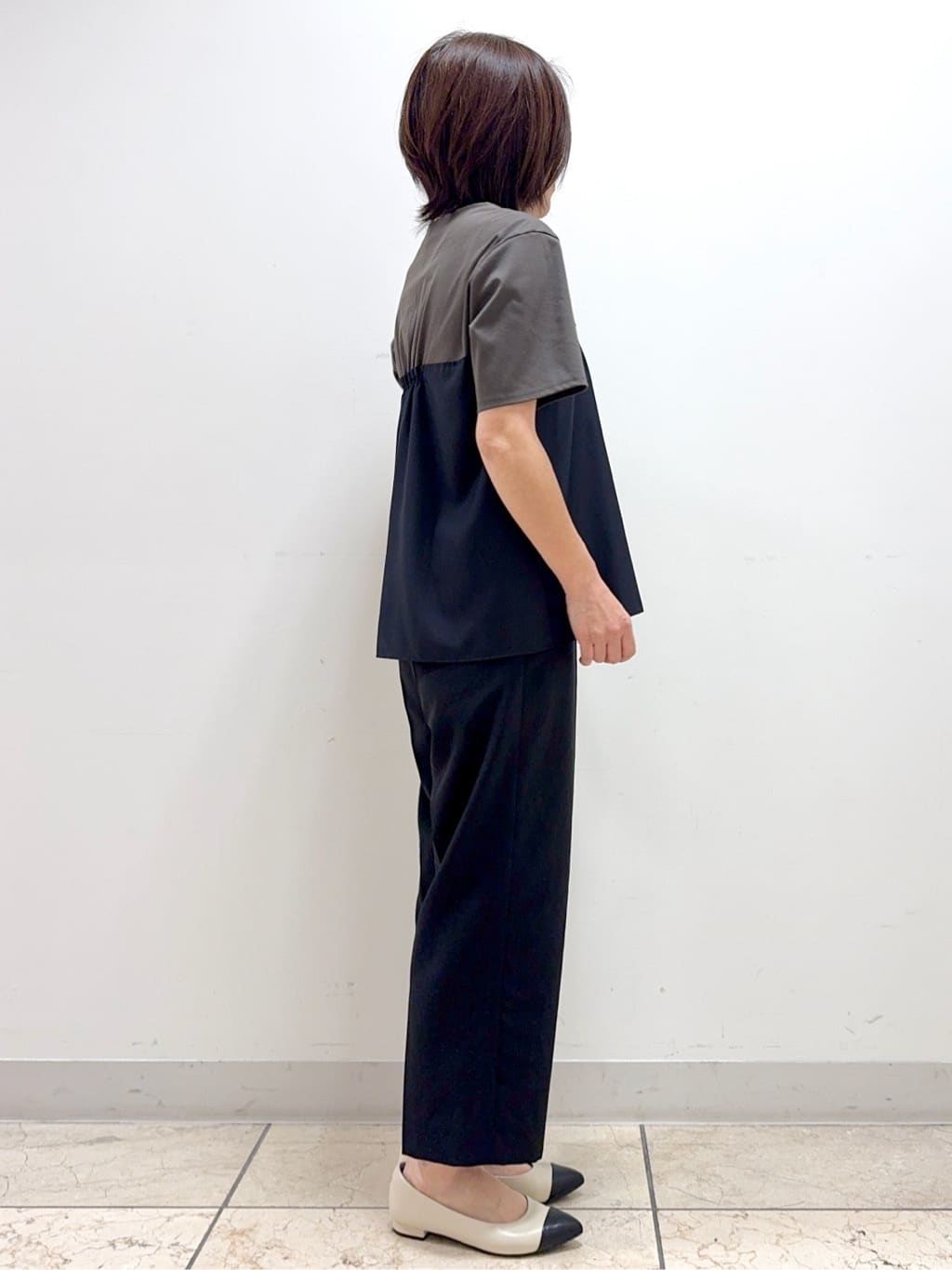 kaeさんの「Reflect｜◆【マシンウォッシュ可能】レイヤード風ジャージブラウス」を使ったコーディネート