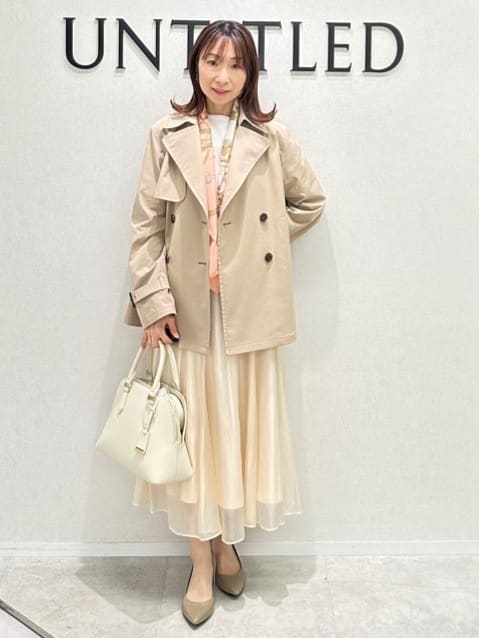 Miwaさんの「UNTITLED｜【手洗い／88cm正方形】バイカラーハーネススカーフ」を使ったコーディネート