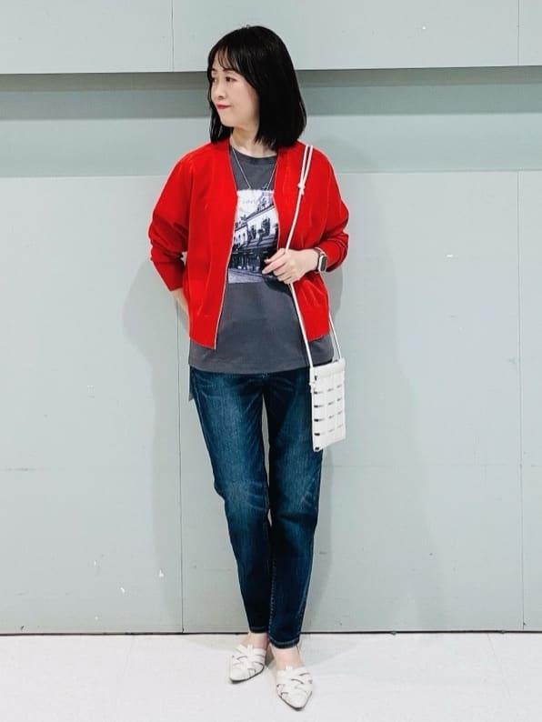 makiさんの「UNTITLED｜【Healthy DENIM&times;UNTITLED】別注 R Mrytle（リマートル）テーパードデニム」を使ったコーディネート