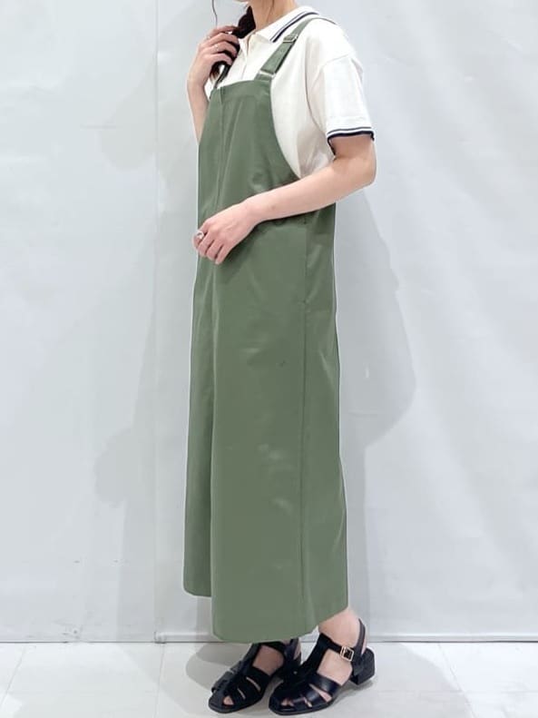 komaさんの「OPAQUE.CLIP｜◆ロゴ刺繍ポロニット【洗濯機洗い可／抗ピル】」を使ったコーディネート
