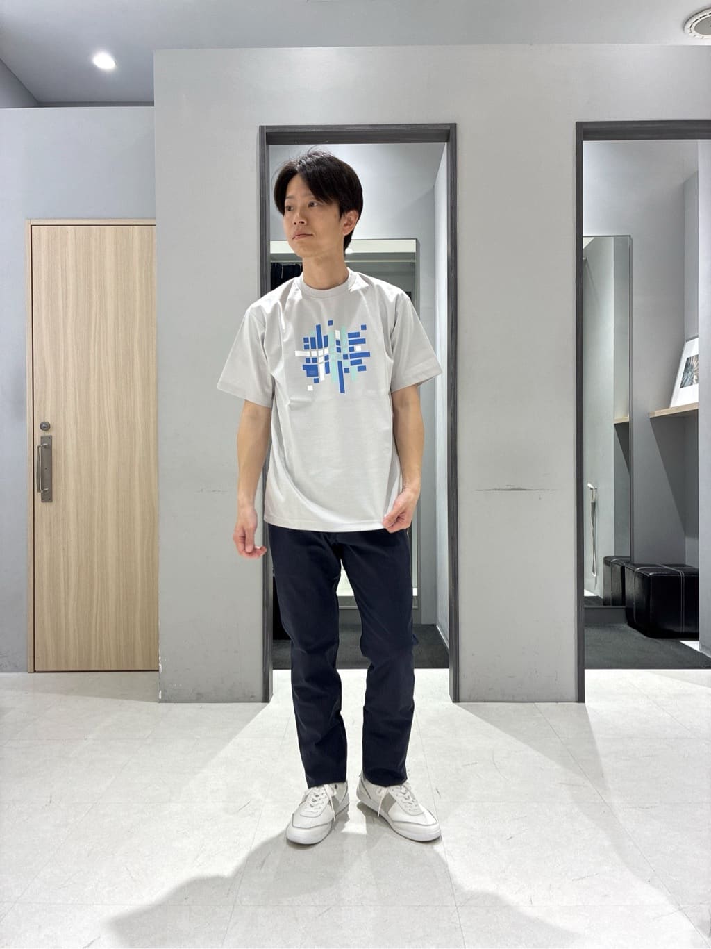 わいずみさんの「TAKEO KIKUCHI｜【抗菌防臭/シーズンレス】シアサッカー ジャージシャツ」を使ったコーディネート