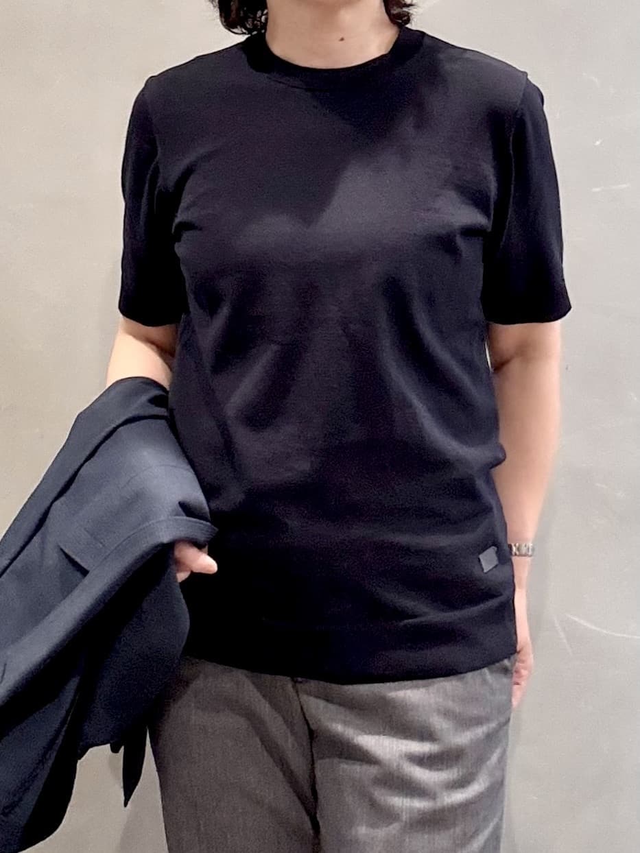 のぐみさんの「TAKEO KIKUCHI｜【抗菌防臭】COOL DOTS（R）ドビープリント ジャケット」を使ったコーディネート
