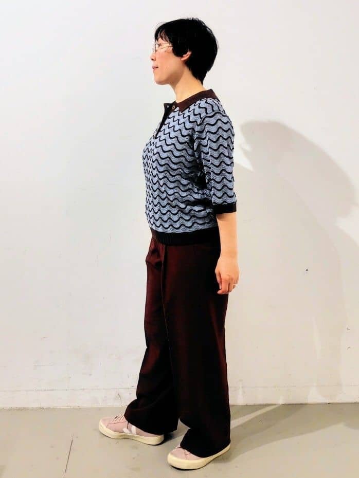 kodamaさんの「THE SHOP TK｜◆ニットポロシャツ【洗濯機/アソート展開】」を使ったコーディネート