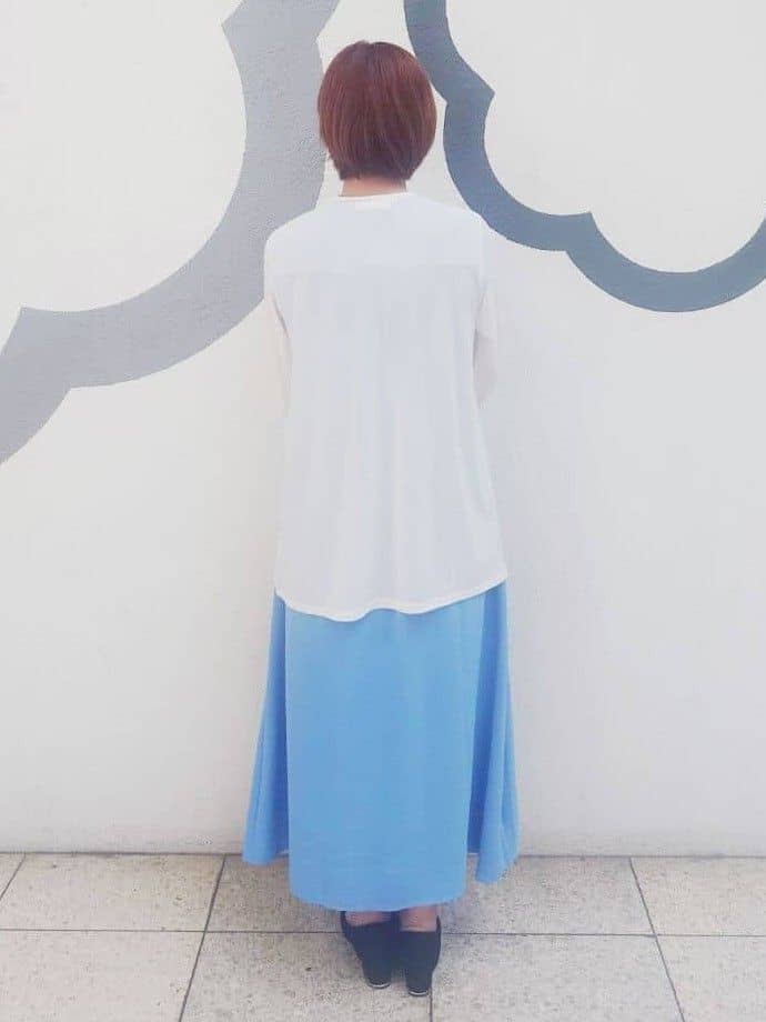 ちびすけさんの「◆【接触冷感／吸水速乾／洗濯機OK】イージーケアドロストワンピース＜ラク服シリーズ＞」を使ったコーディネート