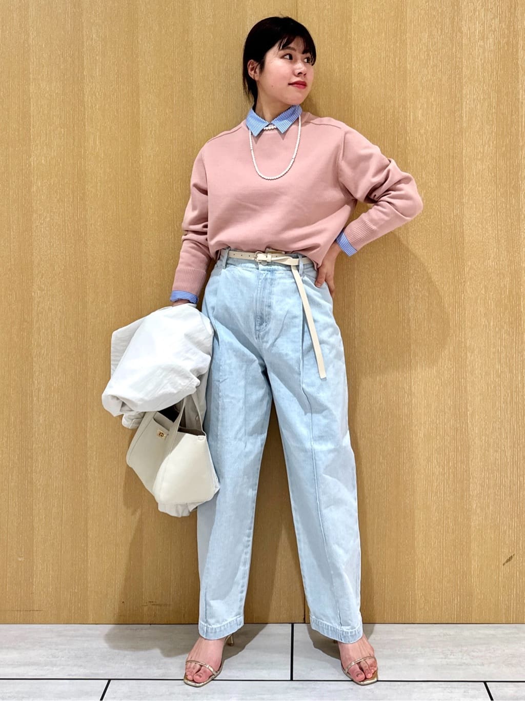 nanaさんの「UNTITLED｜【本革 旬トレンド】ナローベルト」を使ったコーディネート
