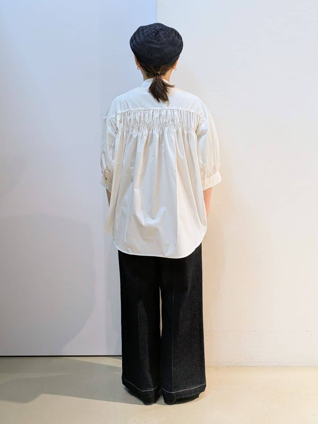 kotoさんの「THE SHOP TK｜【美脚/オ―ルシーズン】デニムマリンパンツ/洗濯機OK」を使ったコーディネート