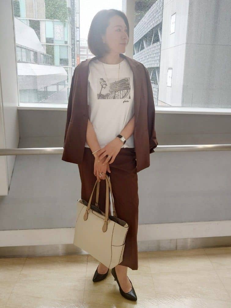 ⭐︎m.peatchan⭐︎さんの「Reflect｜◆【夏SALE／UVカット／接触冷感／マシンウォッシュ可】フォトプリントTシャツ」を使ったコーディネート