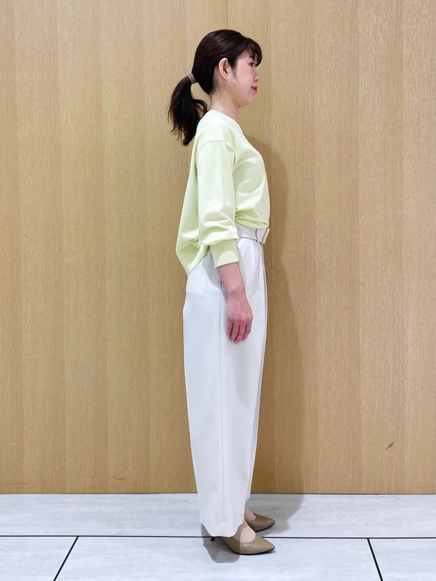 CHISATOさんの「UNTITLED｜◆【洗える/オンオフ使える】袖リブスリットストレッチニット」を使ったコーディネート