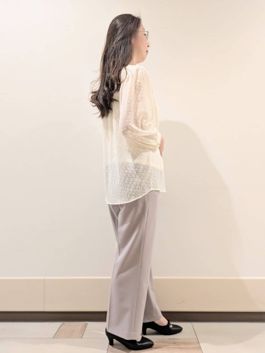 imamiさんの「Reflect｜◆【手洗い可】ロングシルエットブラウス」を使ったコーディネート