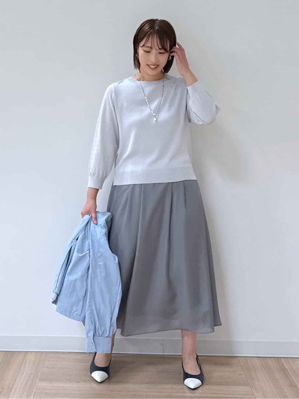 amiさんの「Reflect｜◆フーデッドライティブルゾン」を使ったコーディネート