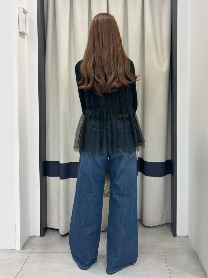 ainaさんの「grove｜【Lee&times;grove別注】WIDE DENIM PANTS」を使ったコーディネート
