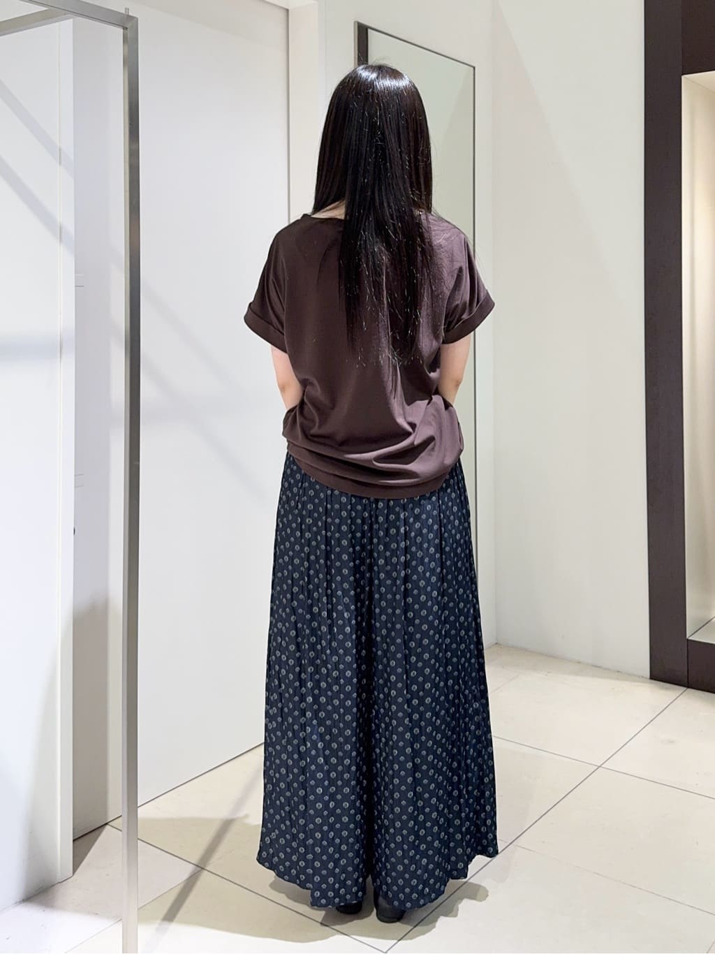 kaoruさんの「UNTITLED｜◆【セットアップ可能/ウエストゴム】小紋柄パンツ」を使ったコーディネート