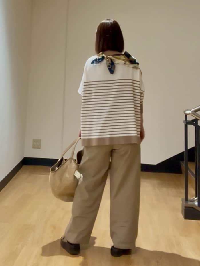 MIKIKOさんの「UNTITLED｜◆【体型カバー/透けにくい】ワイドシルエットニット」を使ったコーディネート