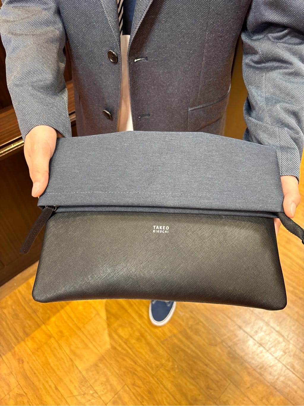 KEIさんの「TAKEO KIKUCHI｜【モンスターストレッチ】日本製 ワンウォッシュ デニムパンツ」を使ったコーディネート