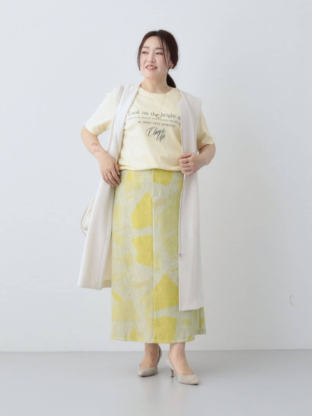 kaoさんの「INDIVI｜◆【着る日傘/遮熱/UVケア】ロングジレジャケット」を使ったコーディネート
