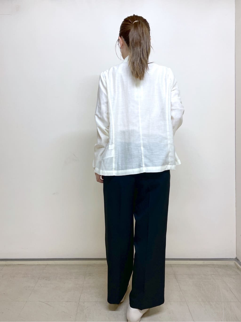 Junさんの「index｜麻調シアーダブルブレストテーラードジャケット【洗濯機洗い可】」を使ったコーディネート