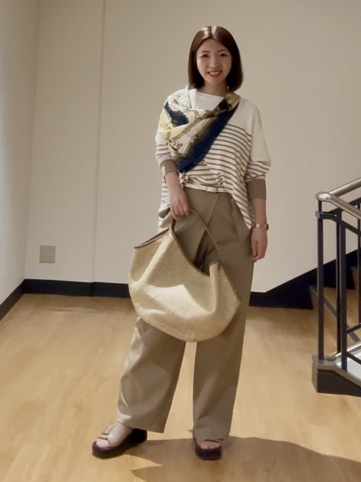 MIKIKOさんの「UNTITLED｜◆【体型カバー/透けにくい】ワイドシルエットニット」を使ったコーディネート