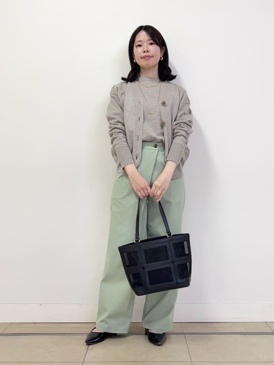 asamiさんの「UNTITLED｜◆【アンサンブル可能/洗える】リネン混ベーシックニット」を使ったコーディネート