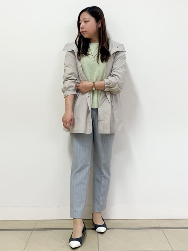 chisaさんの「Reflect｜◆【夏SALE】クルーネックミックスカラーニット」を使ったコーディネート