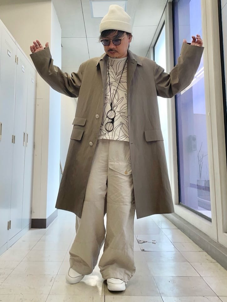 MAKOTO AIさんの「TAKEO KIKUCHI｜ラスタウォーカーニットCAP」を使ったコーディネート
