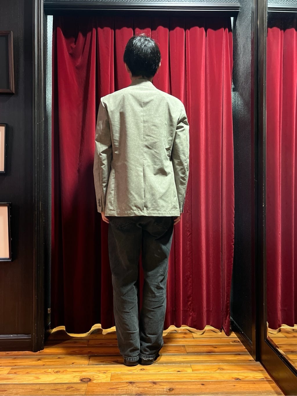 うっちーさんの「TAKEO KIKUCHI｜【抗菌防臭】COOL DOTS（R）ドビープリント ジャケット」を使ったコーディネート