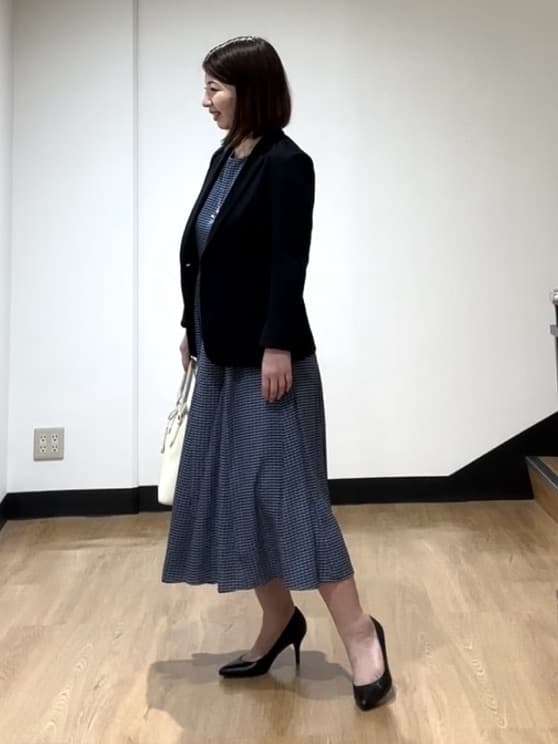 MIKIKOさんの「UNTITLED｜◆【きれいめ/洗える/夏ワンピ】ジオメトリック柄ワンピース」を使ったコーディネート