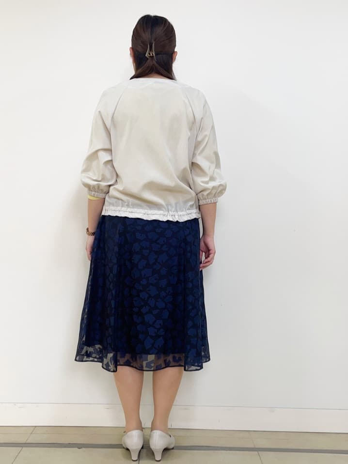chisaさんの「Reflect｜◆【WEB先行カラーあり／洗える】パフスリーブニット」を使ったコーディネート