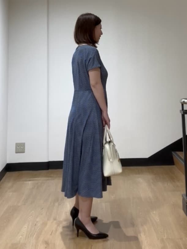 MIKIKOさんの「UNTITLED｜◆【きれいめ/洗える/夏ワンピ】ジオメトリック柄ワンピース」を使ったコーディネート