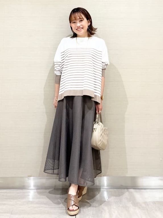 なつよさんの「UNTITLED｜◆【体型カバー/透けにくい】ワイドシルエットニット」を使ったコーディネート