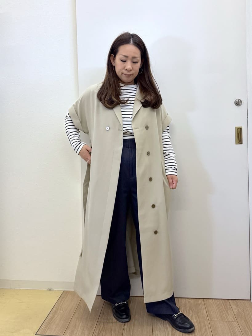 sachiさんの「grove｜裾テールロンT」を使ったコーディネート