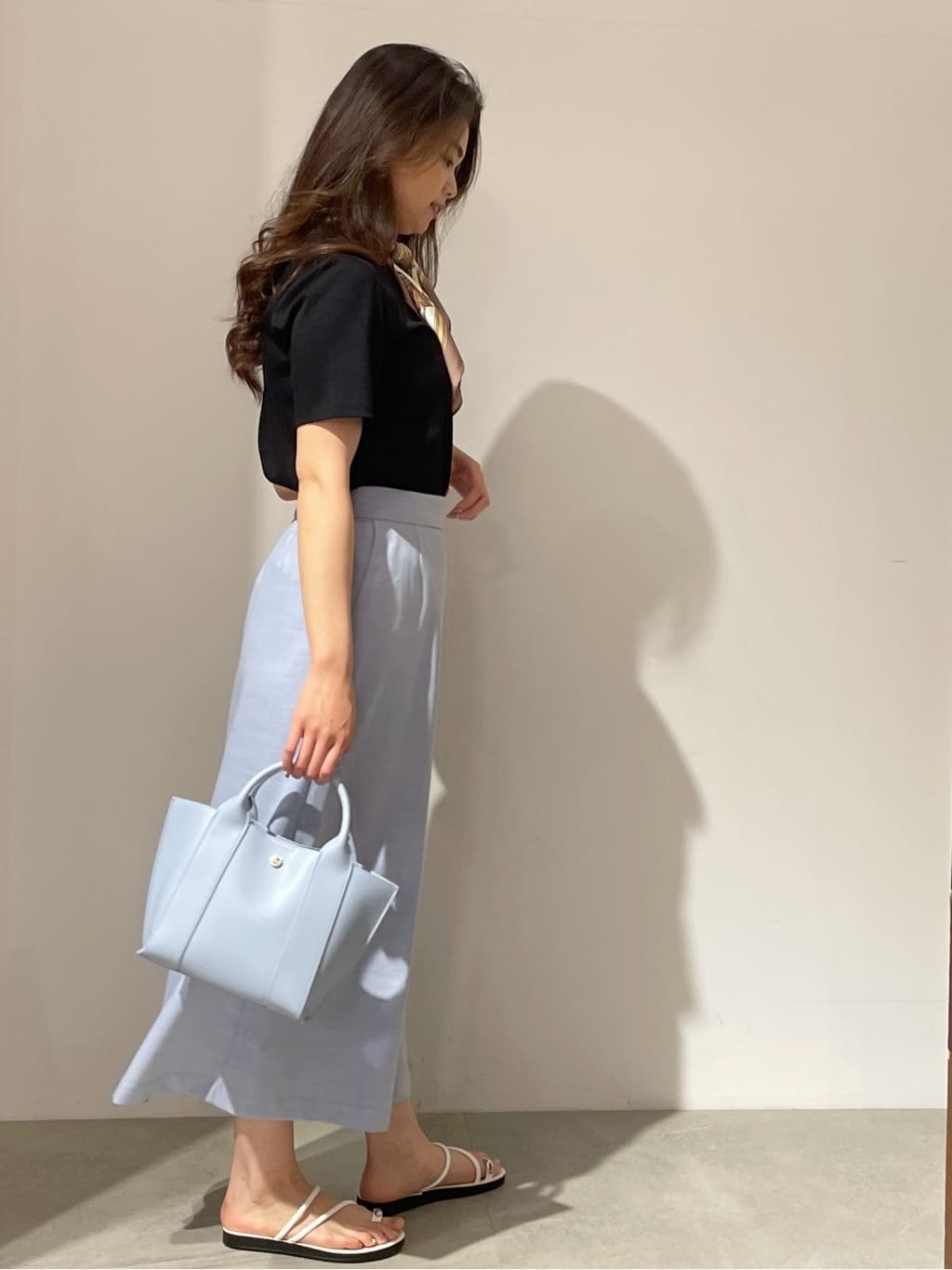 kanahoさんの「OPAQUE.CLIP｜◆《5色展開／SS-LLサイズ》ベーシックTシャツ【UV／接触冷感／洗濯機洗い可】」を使ったコーディネート