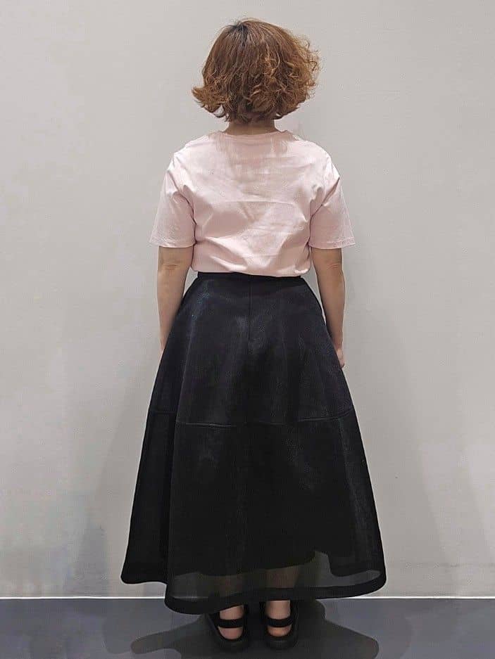 ゆきをさんの「OPAQUE.CLIP｜◆《5色展開／SS-LLサイズ》ベーシックTシャツ【UV／接触冷感／洗濯機洗い可】」を使ったコーディネート