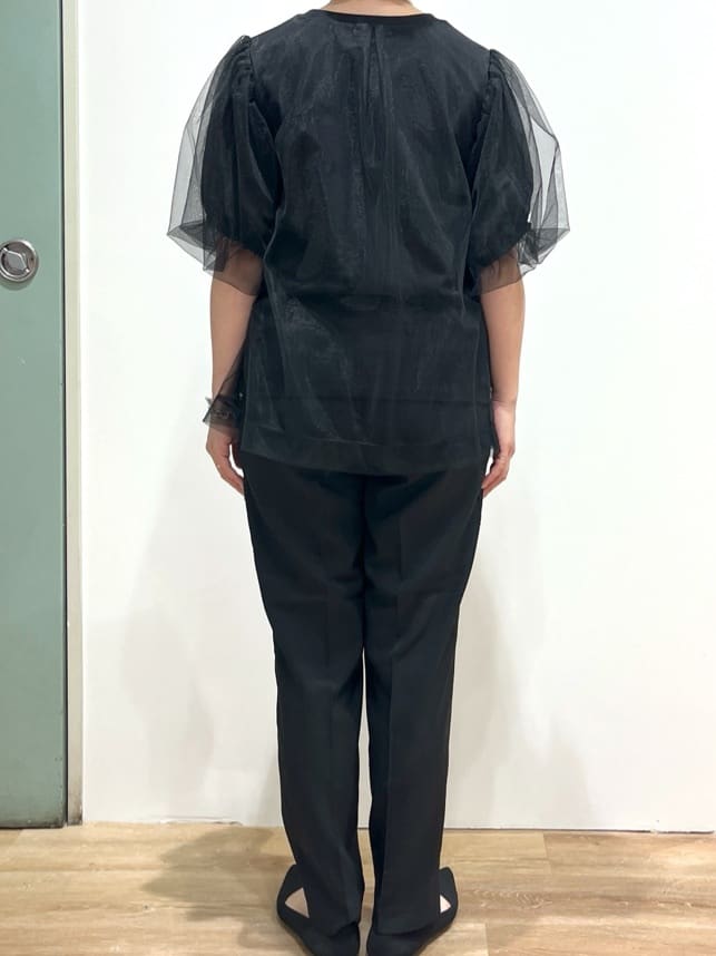 chiakiさんの「OPAQUE.CLIP｜◆チュールレイヤードトップス【洗濯機洗い可】」を使ったコーディネート