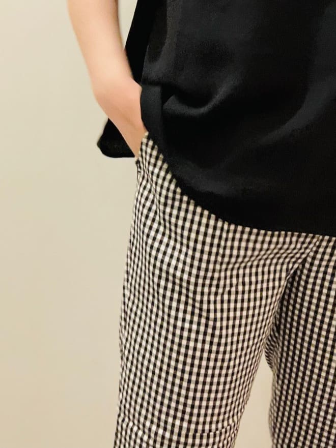 c_h_i_k_aさんの「grove｜【冷感】サマーハイパーストレッチテーパードパンツ」を使ったコーディネート