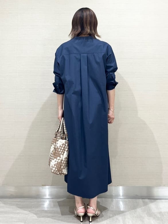 なつよさんの「UNTITLED｜◆バンドカラーシャツワンピース」を使ったコーディネート