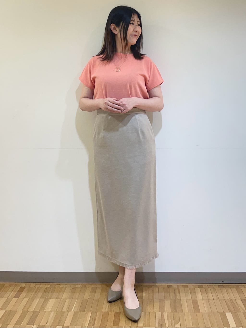 フナキさんの「UNTITLED｜◆【11色展開/コットン100/アンサンブル可能】クルーカーディガン」を使ったコーディネート