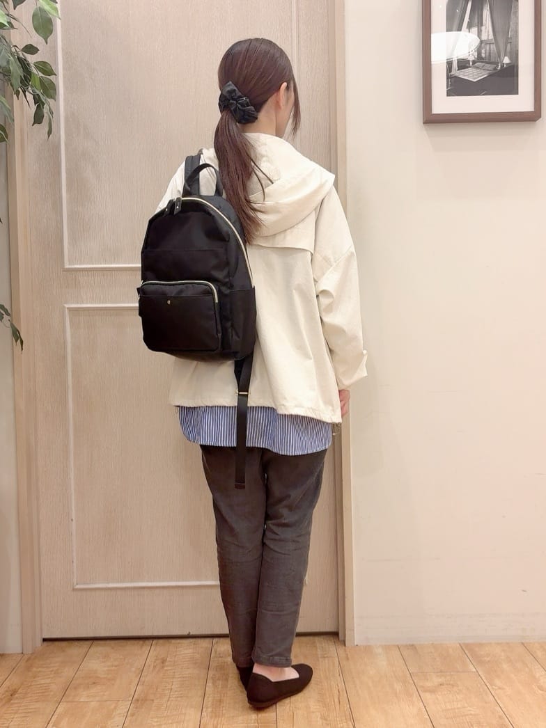 みぞさんさんの「SHOO･LA･RUE｜◆【洗える/S-LL】リブでこなれ感 ゆるっと着られる ロングシャツ」を使ったコーディネート
