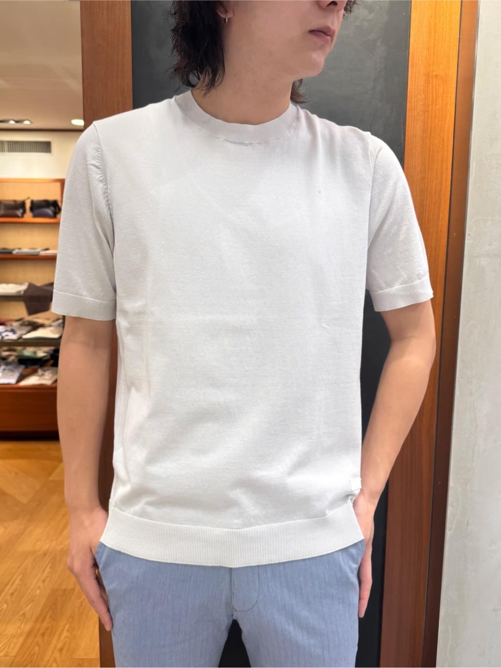 たくやさんの「TAKEO KIKUCHI｜【全7サイズ&times;8色展開！】トップマルチヘリンボン パンツ」を使ったコーディネート
