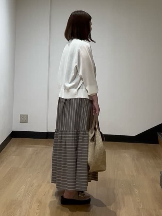 MIKIKOさんの「UNTITLED｜◆【洗える/夏ワンピ】ストライプワンピース」を使ったコーディネート