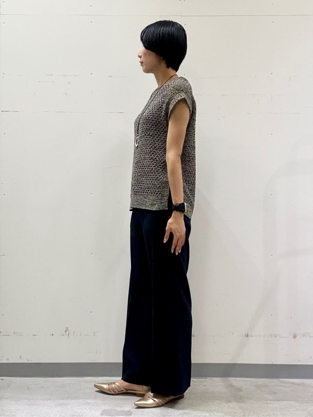 naoさんの「INDIVI｜【日本製】ビスチェインナータンクトップ」を使ったコーディネート