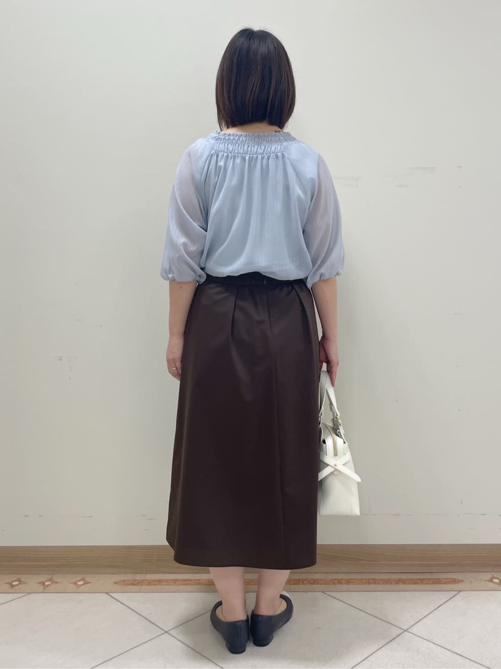 hanaさんの「Reflect｜◆【洗える】シャーリングデザインブラウス」を使ったコーディネート
