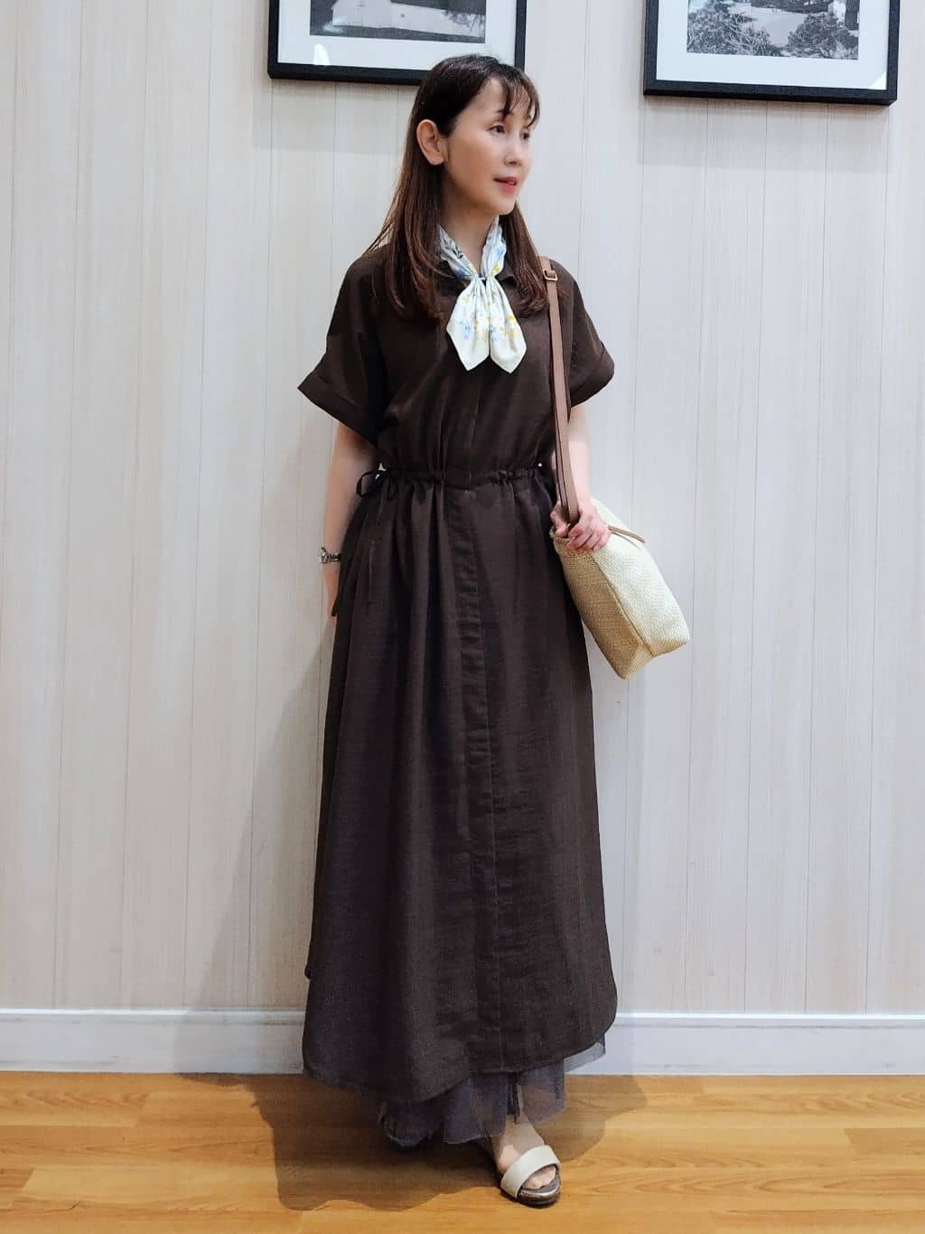 yseさんの「SHOO･LA･RUE｜◆ペーパーショルダーバッグ」を使ったコーディネート