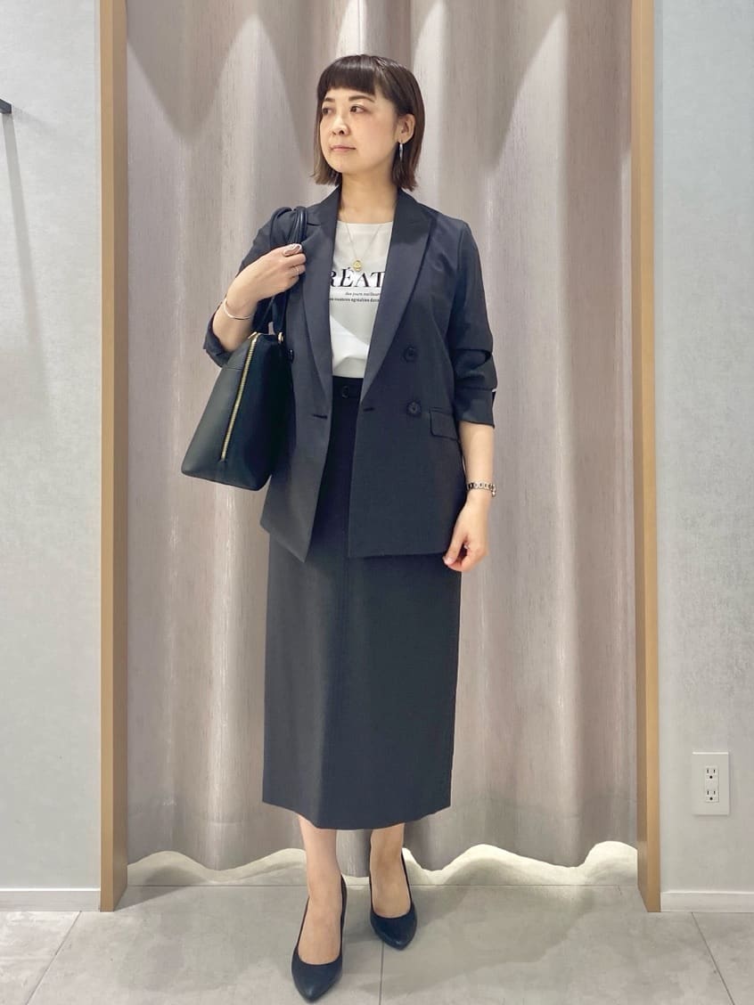 AKKOさんの「UNTITLED｜◆【接触冷感/UV/セットアップ可能】ライトウェイト ナロースカート」を使ったコーディネート